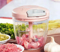 ElitePrep 5-Blade Manual Food Chopper – Ultra-Fast Vegetable & Meat Slicer for Kitchen