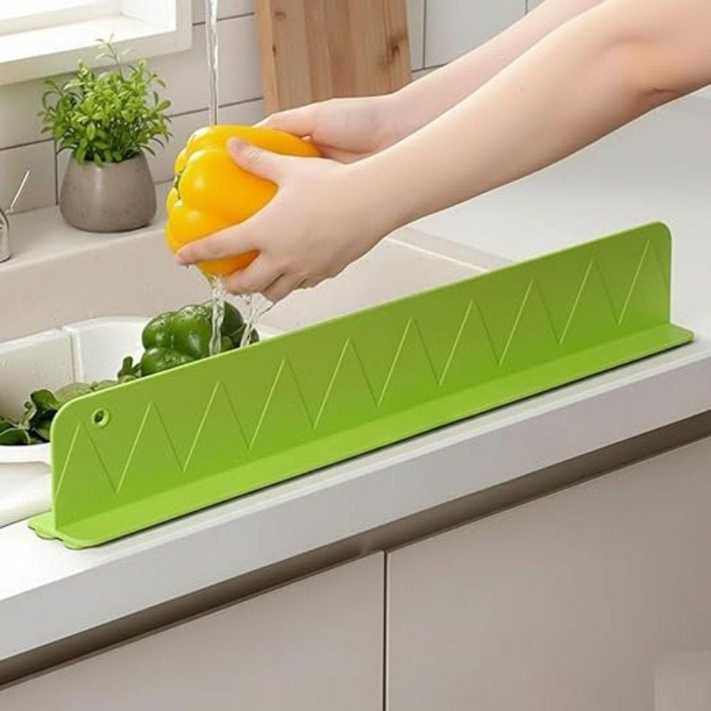Premium Silicone Kitchen Sink Splash Guard – Flexible Water Stopper & Countertop Protector