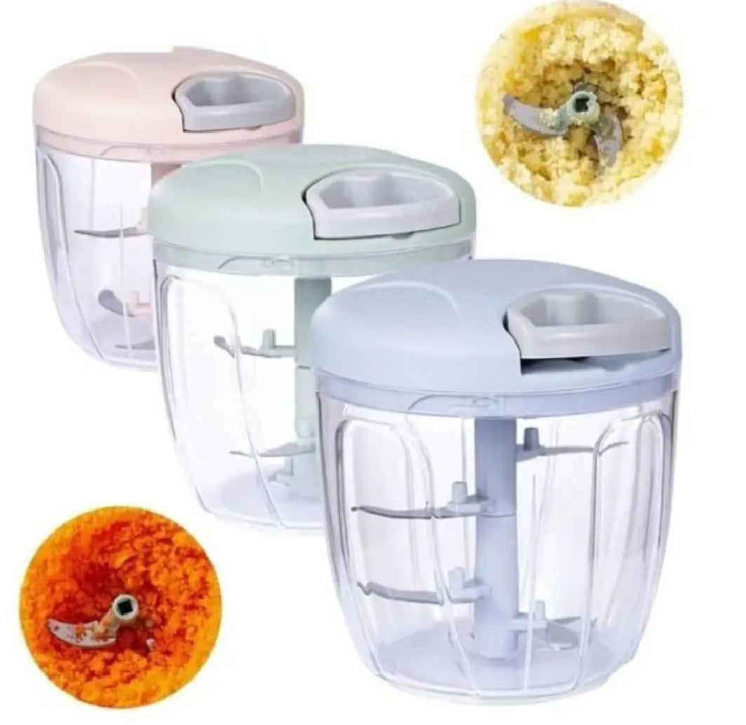 ElitePrep 5-Blade Manual Food Chopper – Ultra-Fast Vegetable & Meat Slicer for Kitchen