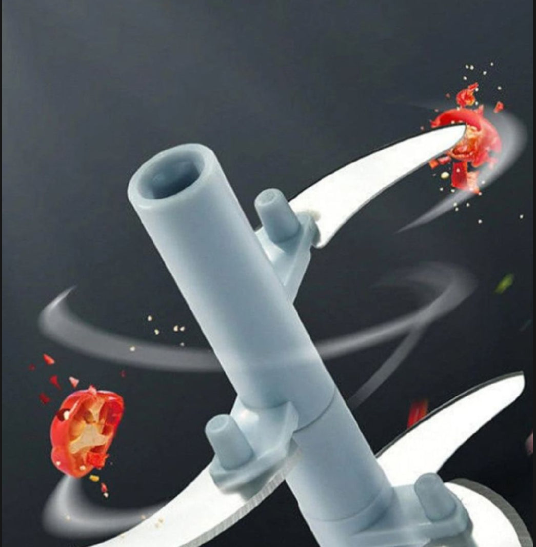 ElitePrep 5-Blade Manual Food Chopper – Ultra-Fast Vegetable & Meat Slicer for Kitchen