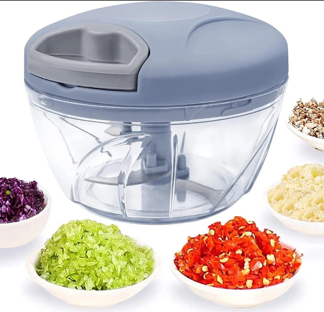 ElitePrep 5-Blade Manual Food Chopper – Ultra-Fast Vegetable & Meat Slicer for Kitchen