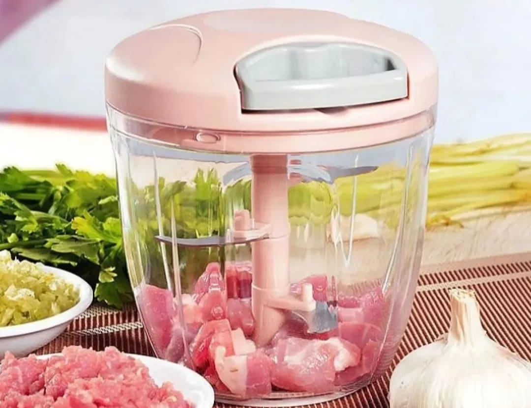 ElitePrep 5-Blade Manual Food Chopper – Ultra-Fast Vegetable & Meat Slicer for Kitchen
