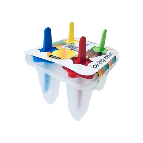 6-Piece Reusable Ice Pop Mold Set with Built-in Drip-Guard Straws