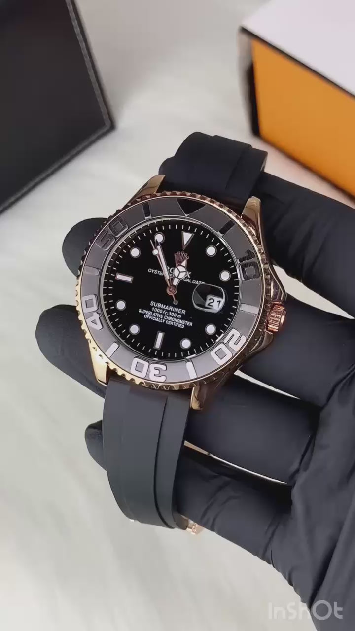 Rolex Yacht-Master Edition — Premium Steel Watch with Working Date & Bezel