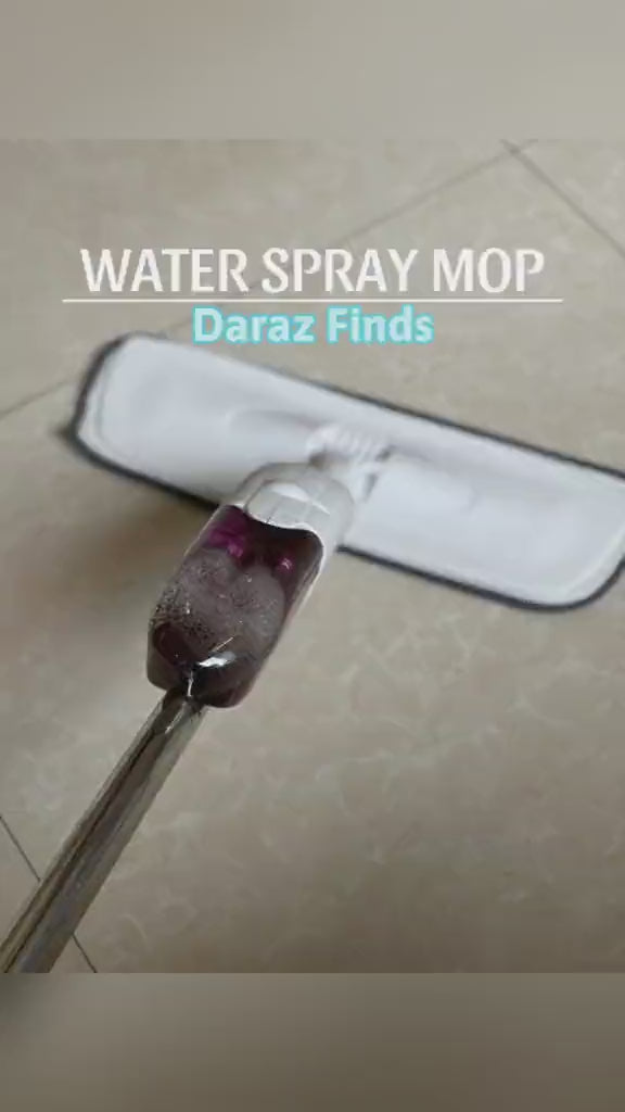 360° Rotating Water Spray Mop with Microfiber Pads — 2-in-1 Floor Cleaning System (with Box Packing)